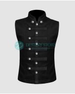 Black Gothic Waistcoat Vest