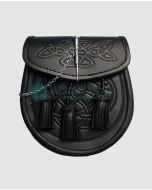 Pin Lock Leather Kilt Sporran
