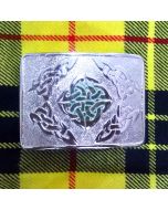 Celtic Knot Thistle Buckle for Kilt Belt