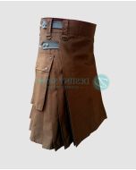 Adjustable Brown Fashion Kilt