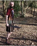 Men Chocolate Brown Utility Kilt