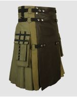 Deluxe Fashion Kilt with Leather Apron