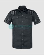Fashion Buckles Black Goth Shirt
