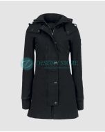 Gothic Fairy Black Hooded Coat