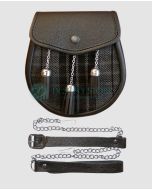 Grey Matching Tartan Sporran