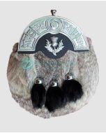 Thistle Badge Rabbit Fur Sporran