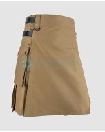 Khaki Adjustable Fashion Kilt