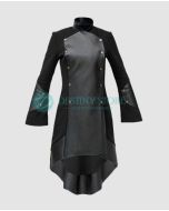 Ladies Military Style Gothic Fleece Coat