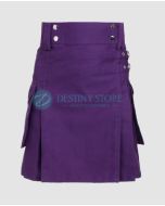 Ladies Purple Utility Kilt