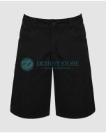 Men Black Knee Length Short Pants