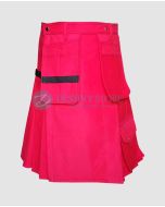 Red Working Kilt for Men
