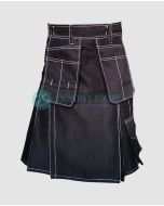 Black Working Kilt for Men