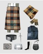Rose Ancient Tartan Kilt Wedding Outfit