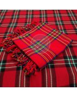 Royal Stewart Tartan Bagpipe Kilt Fly Plaid