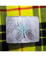 Shamrock Buckle for Kilt Belt