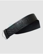 Thistle Embossed Kilt Leather Belt