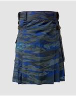 Tiger Stripe Military Camo Kilt