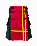 Red and Black Gothic Hybrid Kilt
