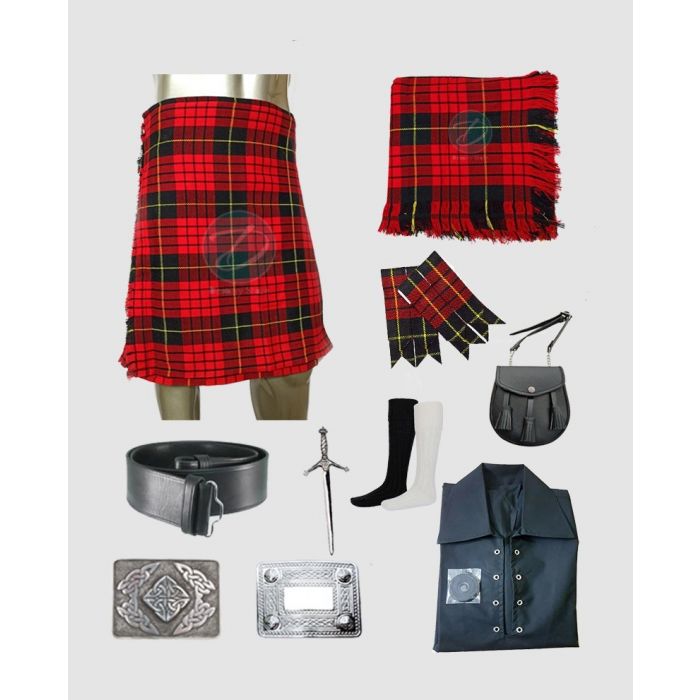 Clan MacQueen Tartan Kilt Outfit