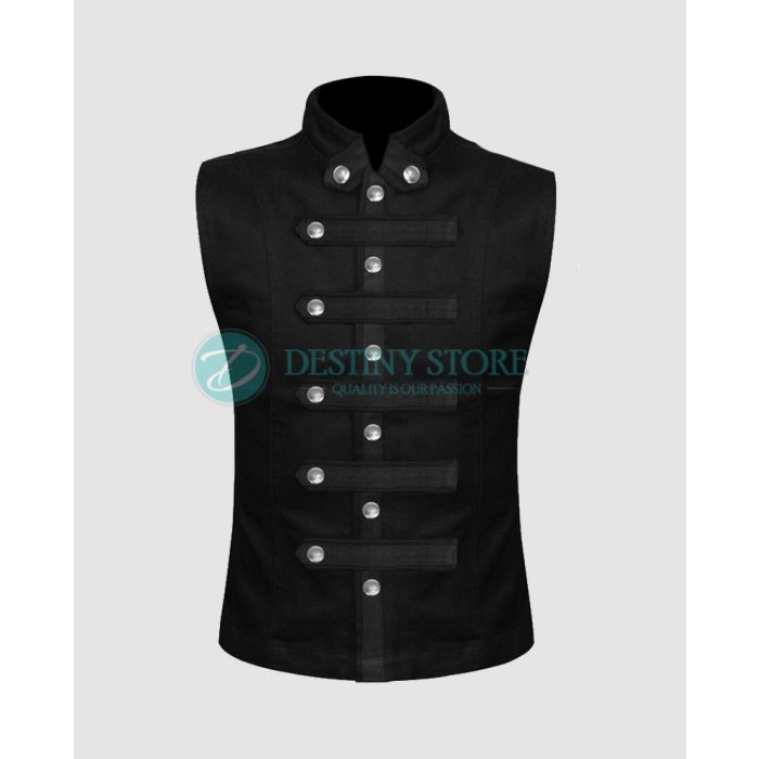 Black Gothic Waistcoat Vest