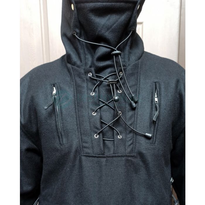 Boreal Shirt Wool Anorak Bushcraft Custom Made Bushcraft Black