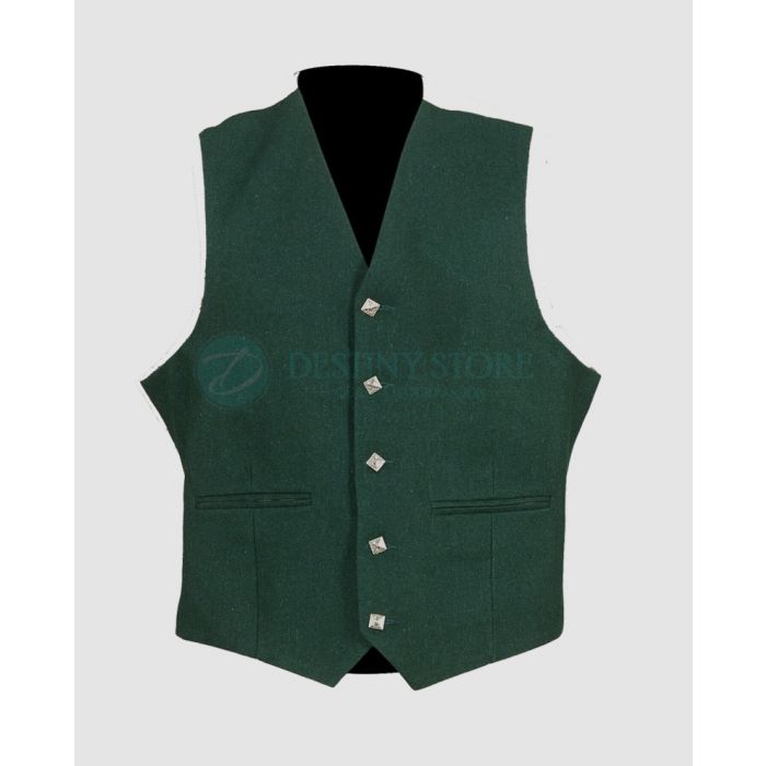 Scottish Green Argyll Kilt Waistcoat