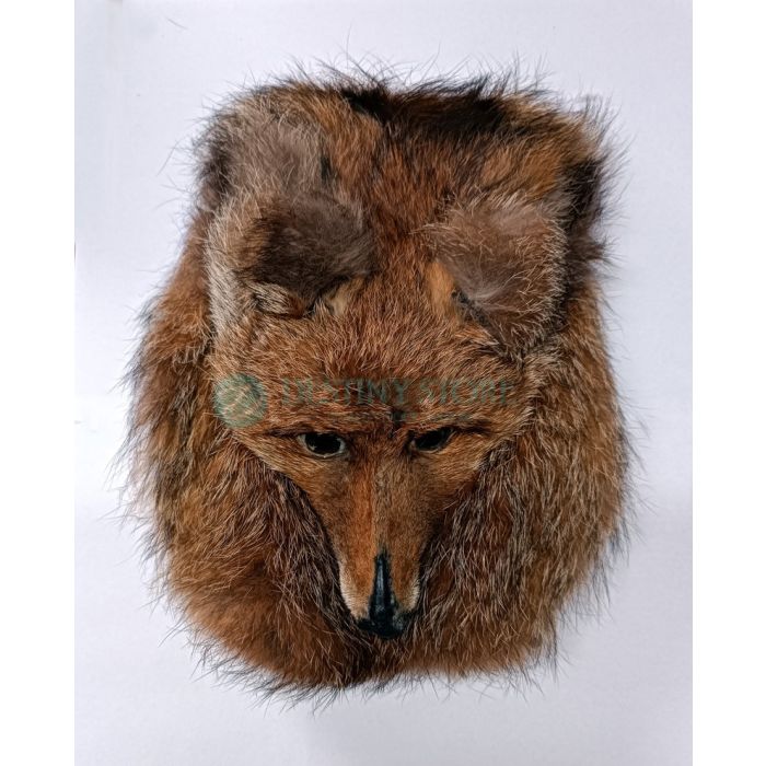 Brown Fox Fur Full Head Mask Kilt Sporran