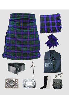 9 Pieces Armstrong Tartan Kilt Outfit