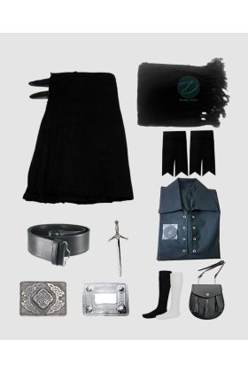 Black Tartan Kilt Outfit