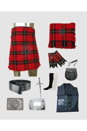 Clan MacQueen Tartan Kilt Outfit