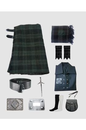 grey tartan kilt wedding outfit package