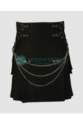 Fashion Kilt with Chains for Men