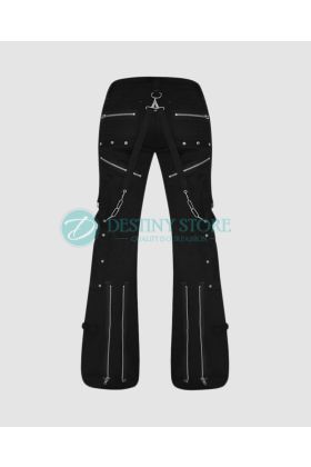 Black Gothic Fashion Woman Pants