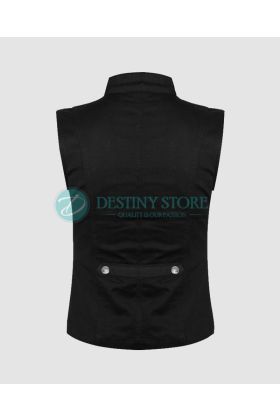 Black Gothic Waistcoat Vest