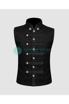 Black Gothic Waistcoat Vest