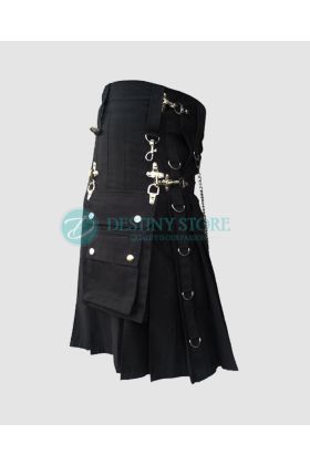 Black Gothic Wedding Kilt