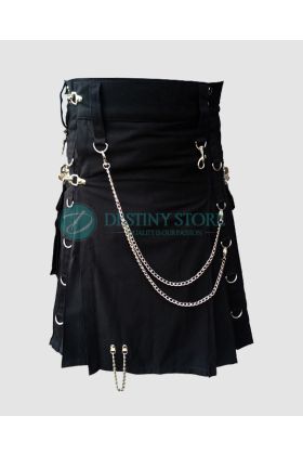 Black Gothic Wedding Kilt
