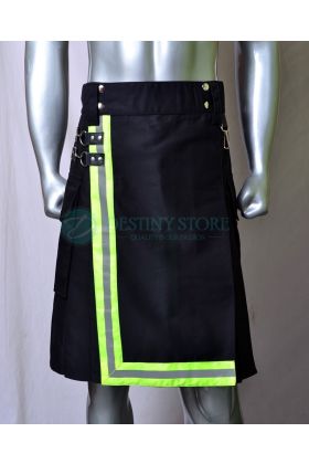 Black Utility Work Kilt for Firemen