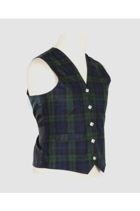 Black Watch Tartan Waistcoat
