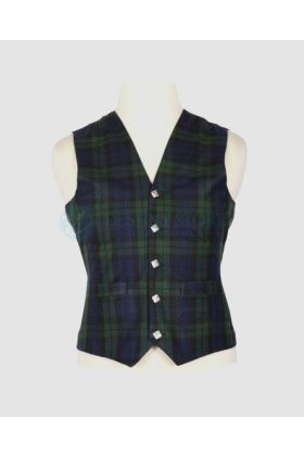 Black Watch Tartan Waistcoat
