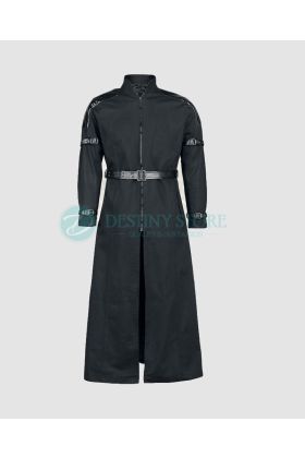 Bondage Warrior Long Black Gothic Coat