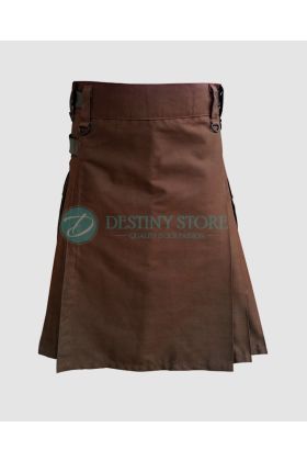 Adjustable Brown Fashion Kilt