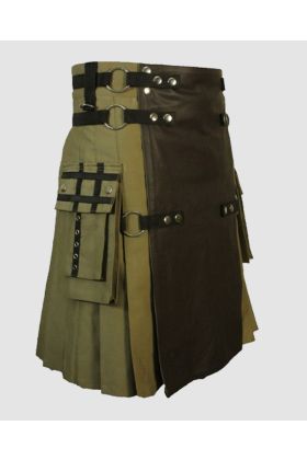 Deluxe Fashion Kilt with Leather Apron