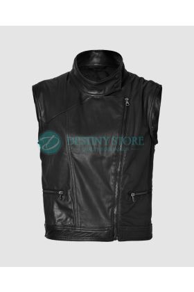 Double Breasted Fashion Leather Vest