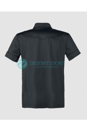 Fashion Buckles Black Goth Shirt