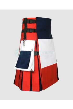 French Flag Patriotic Kilt