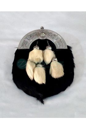 Contrast Tassels Rabbit Fur Sporran
