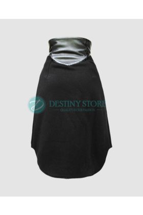 Girls Leather Look Fleece Over Skirt