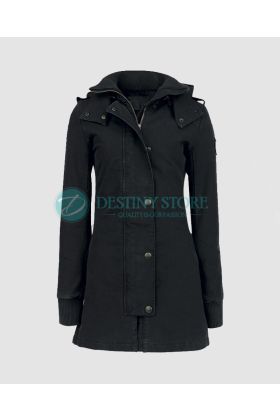 Gothic Fairy Black Hooded Coat