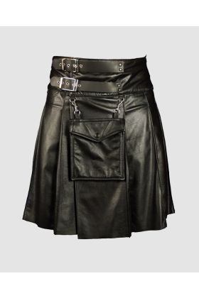 Gothic Leather Steampunk Kilt